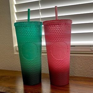 NWT studded Starbucks Ombré tumblers